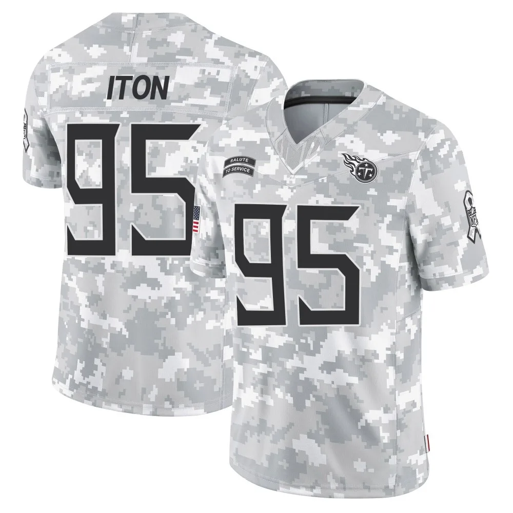 Men's Tennessee Titans Isaiah Iton Nike 2024 Salute to Service Limited Arctic Camo Jersey Men's Tennessee Titans Isaiah Iton Nike 2024 Salute to Service Limited Arctic Camo Jersey