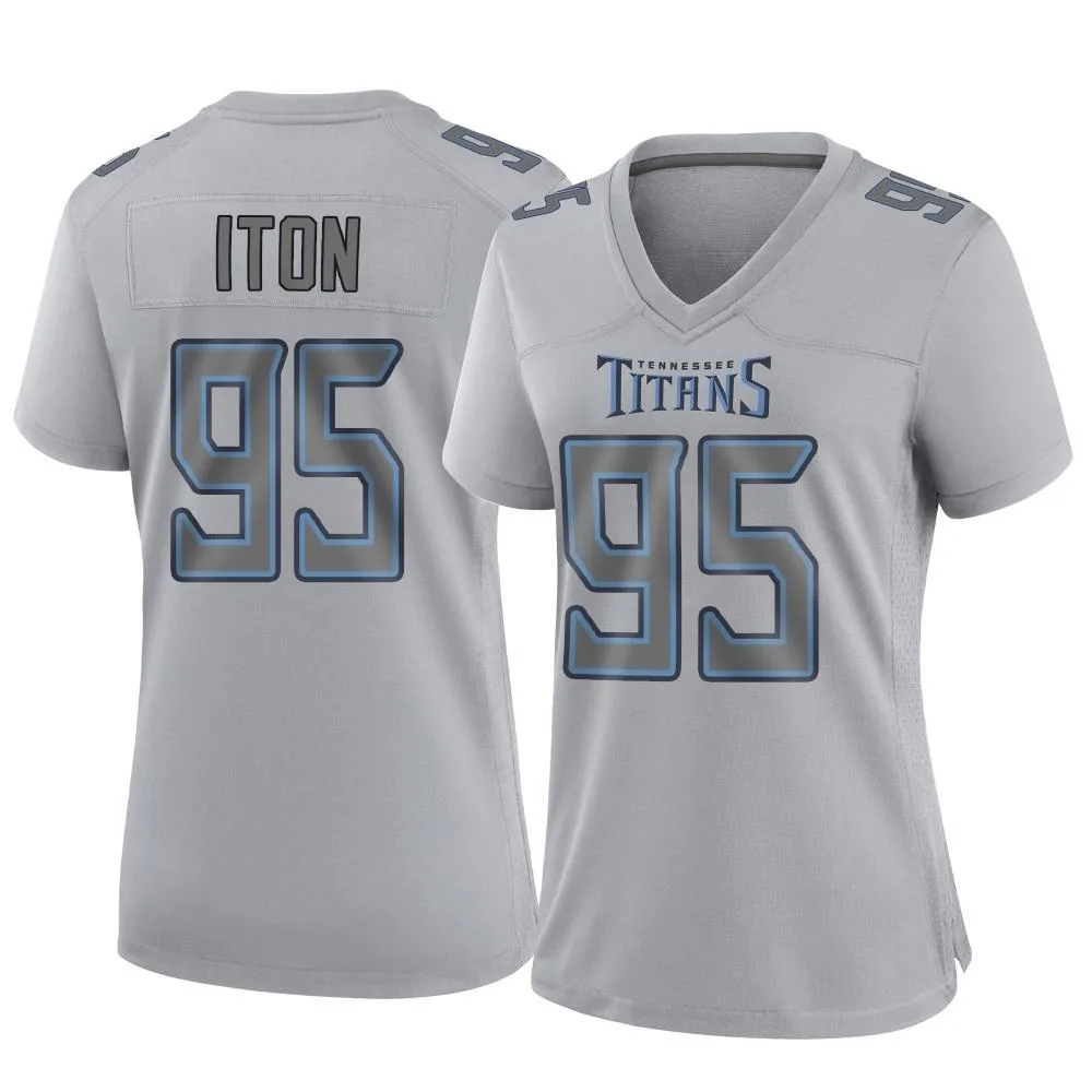 Women's Tennessee Titans Isaiah Iton Nike Atmosphere Fashion Game Gray Jersey Women's Tennessee Titans Isaiah Iton Nike Atmosphere Fashion Game Gray Jersey