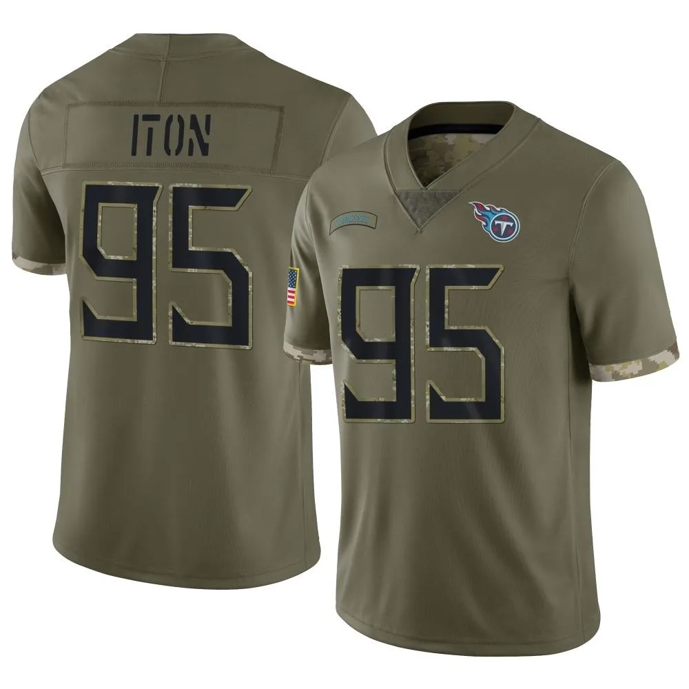 Youth Tennessee Titans Isaiah Iton Nike 2022 Salute To Service Limited Olive Jersey Youth Tennessee Titans Isaiah Iton Nike 2022 Salute To Service Limited Olive Jersey