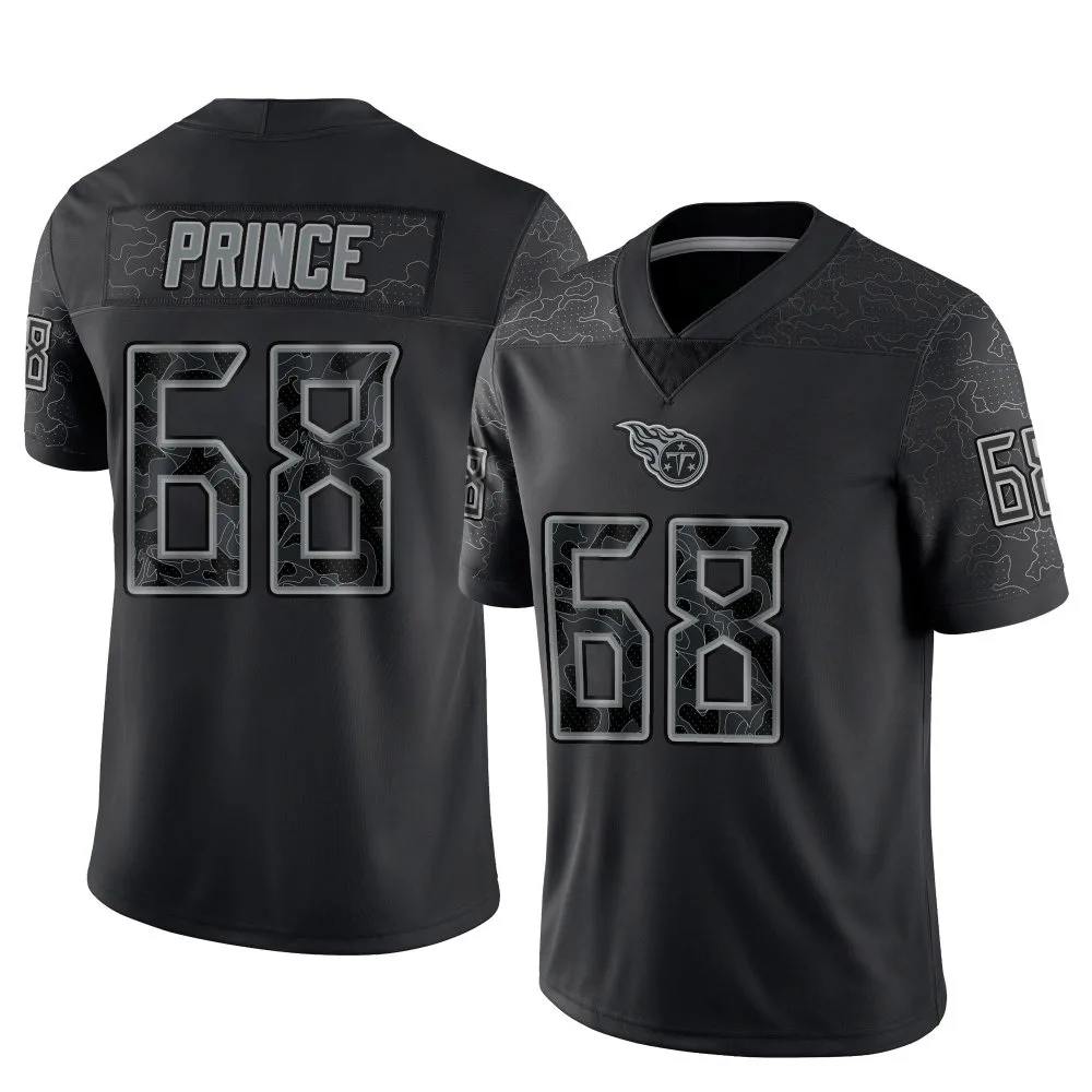 Men's Tennessee Titans Isaiah Prince Nike Reflective Limited Black Jersey Men's Tennessee Titans Isaiah Prince Nike Reflective Limited Black Jersey