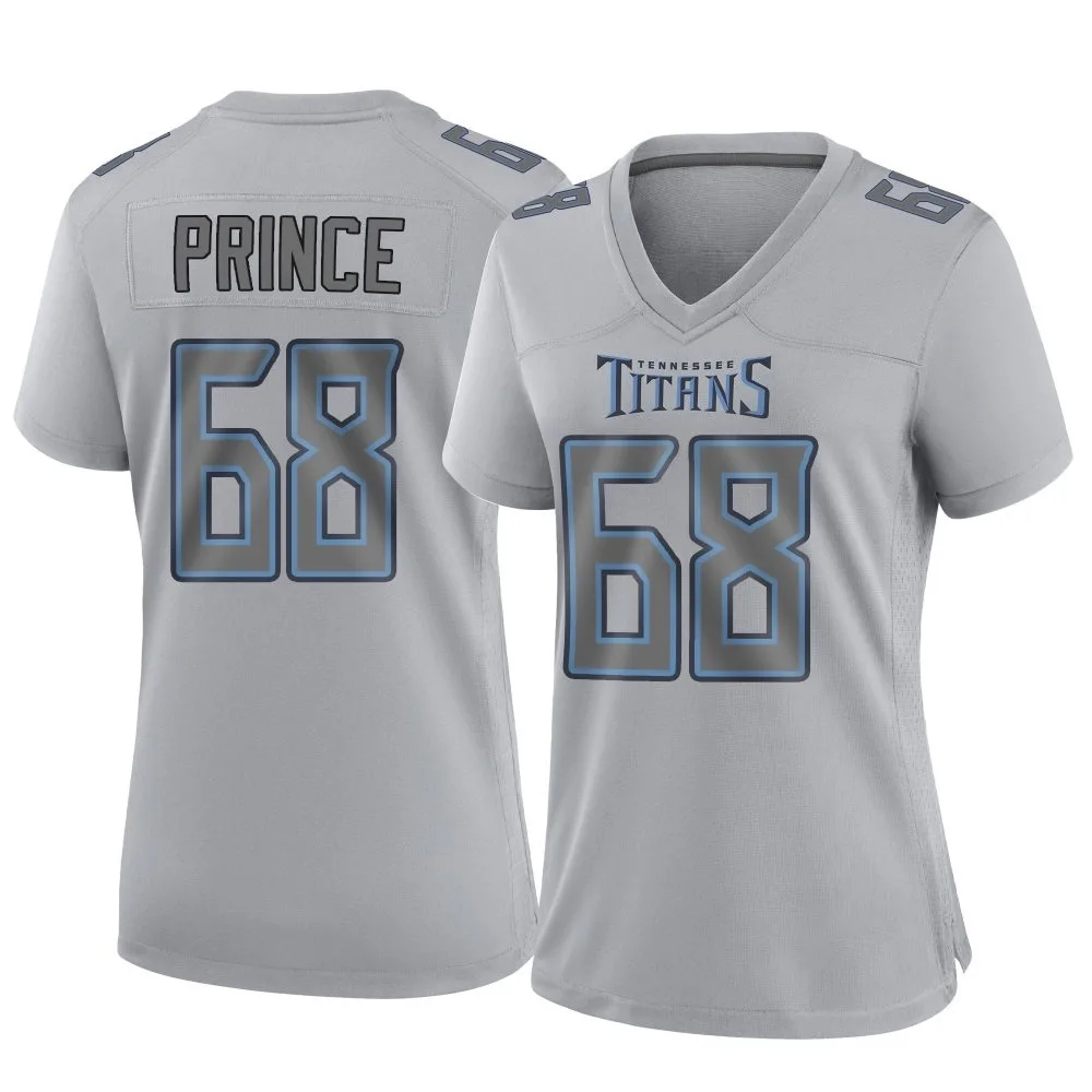 Women's Tennessee Titans Isaiah Prince Nike Atmosphere Fashion Game Gray Jersey Women's Tennessee Titans Isaiah Prince Nike Atmosphere Fashion Game Gray Jersey