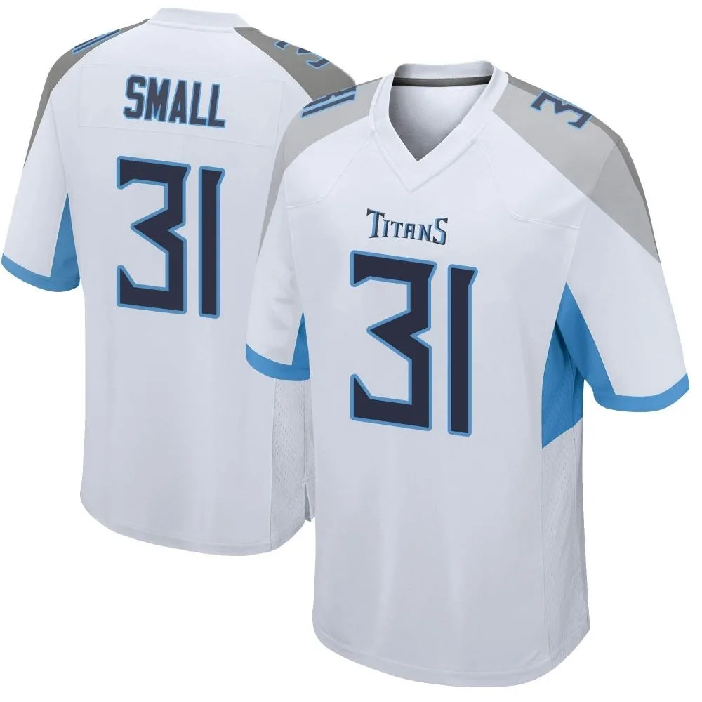 Men's Tennessee Titans Jabari Small Nike Game White Jersey Men's Tennessee Titans Jabari Small Nike Game White Jersey
