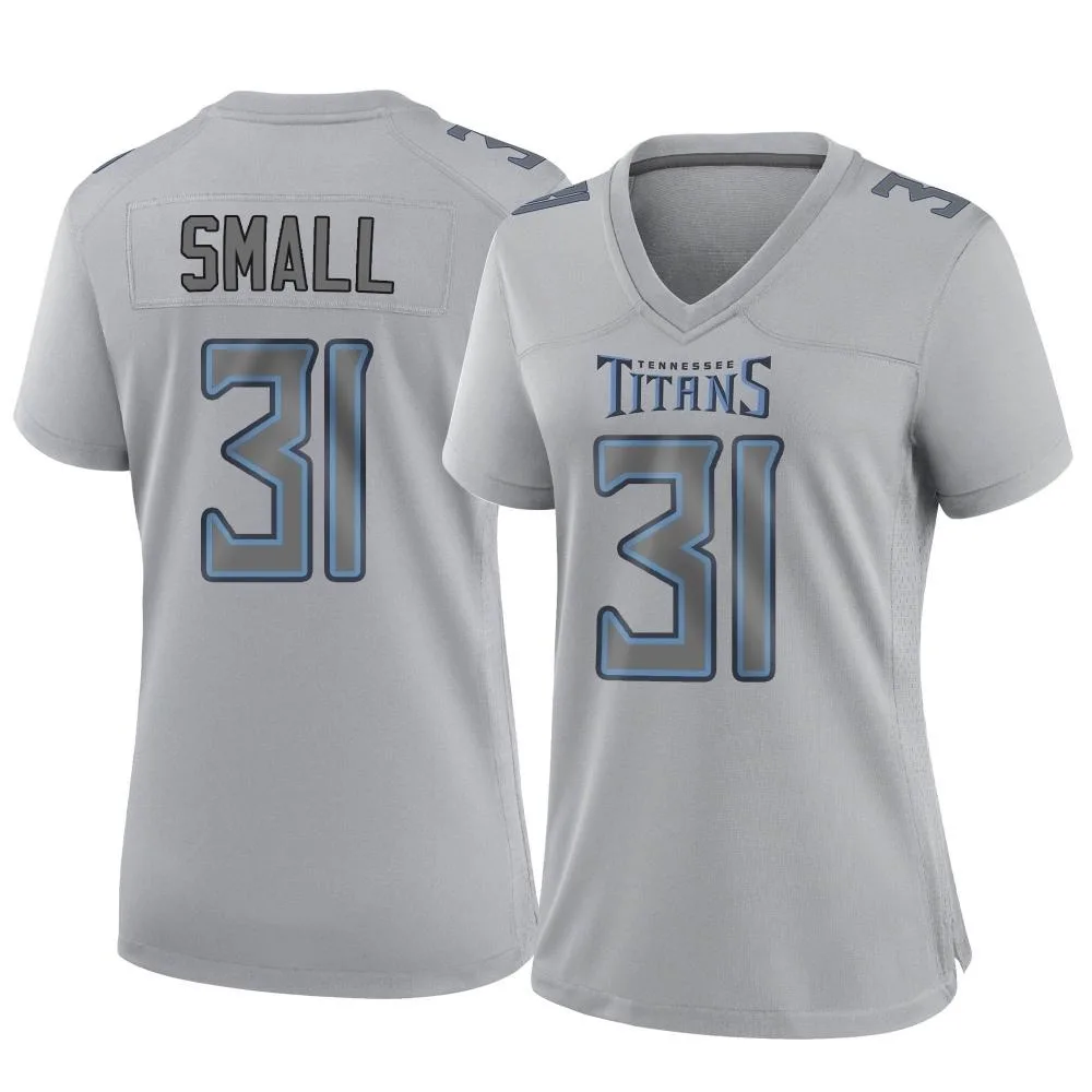 Women's Tennessee Titans Jabari Small Nike Atmosphere Fashion Game Gray Jersey Women's Tennessee Titans Jabari Small Nike Atmosphere Fashion Game Gray Jersey