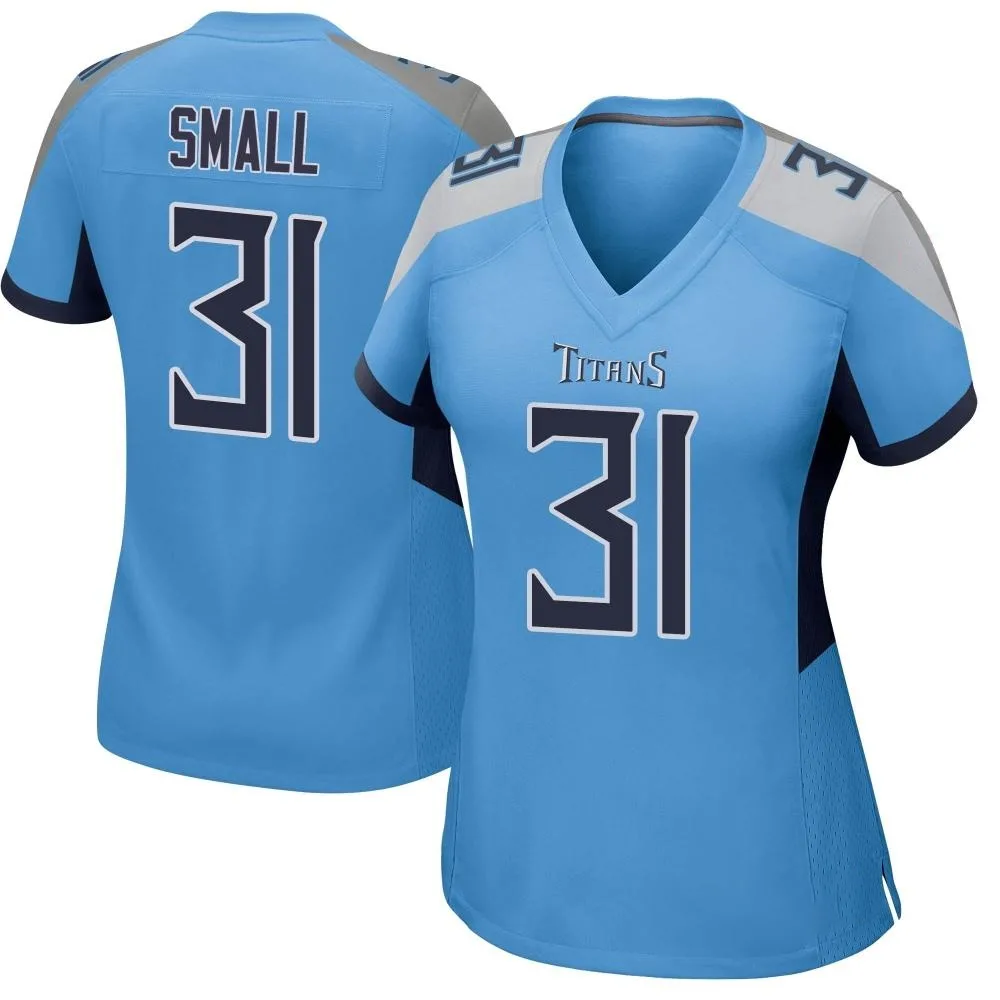Women's Tennessee Titans Jabari Small Nike Game Light Blue Jersey Women's Tennessee Titans Jabari Small Nike Game Light Blue Jersey