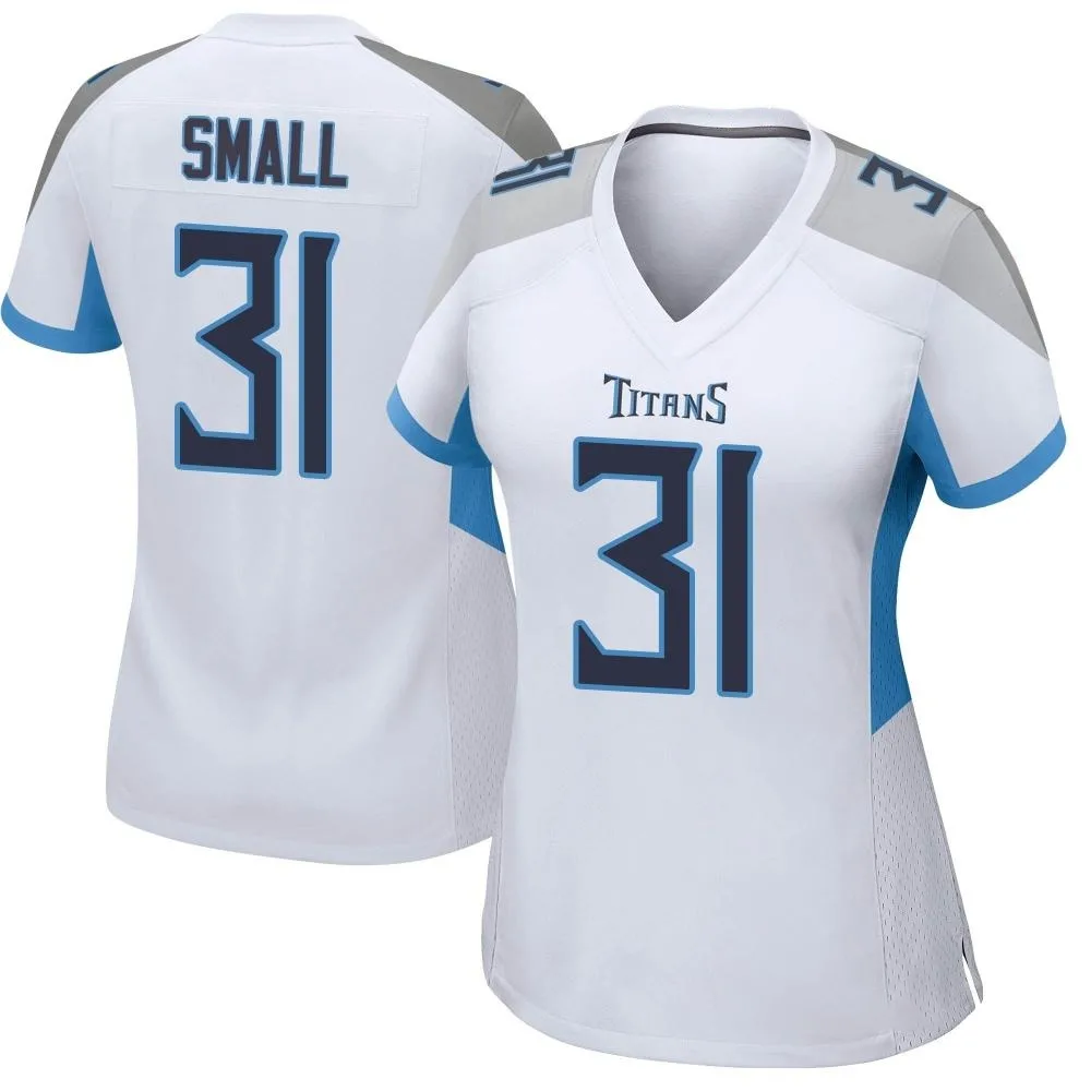 Women's Tennessee Titans Jabari Small Nike Game White Jersey Women's Tennessee Titans Jabari Small Nike Game White Jersey