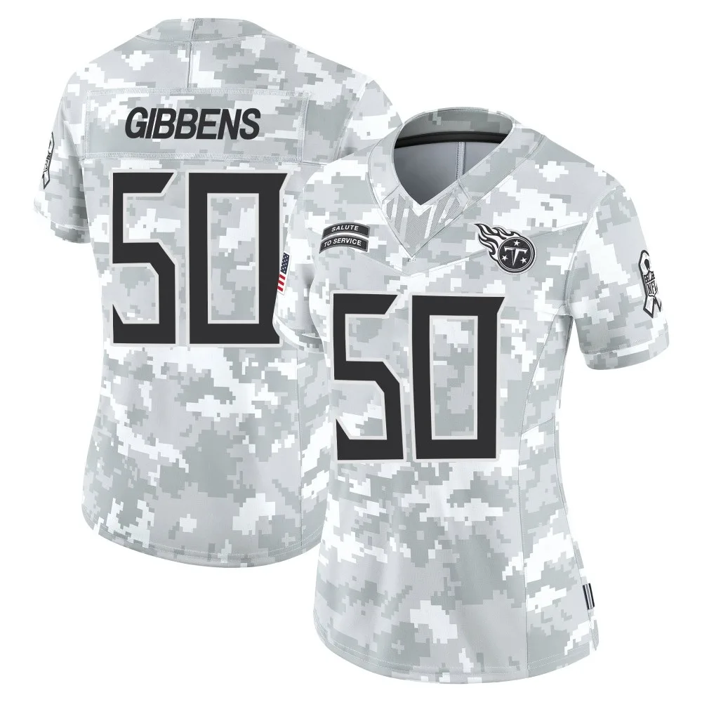 Women's Tennessee Titans Jack Gibbens Nike 2024 Salute to Service Limited Arctic Camo Jersey Women's Tennessee Titans Jack Gibbens Nike 2024 Salute to Service Limited Arctic Camo Jersey