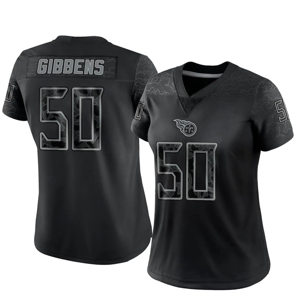 Women's Tennessee Titans Jack Gibbens Nike Reflective Limited Black Jersey Women's Tennessee Titans Jack Gibbens Nike Reflective Limited Black Jersey