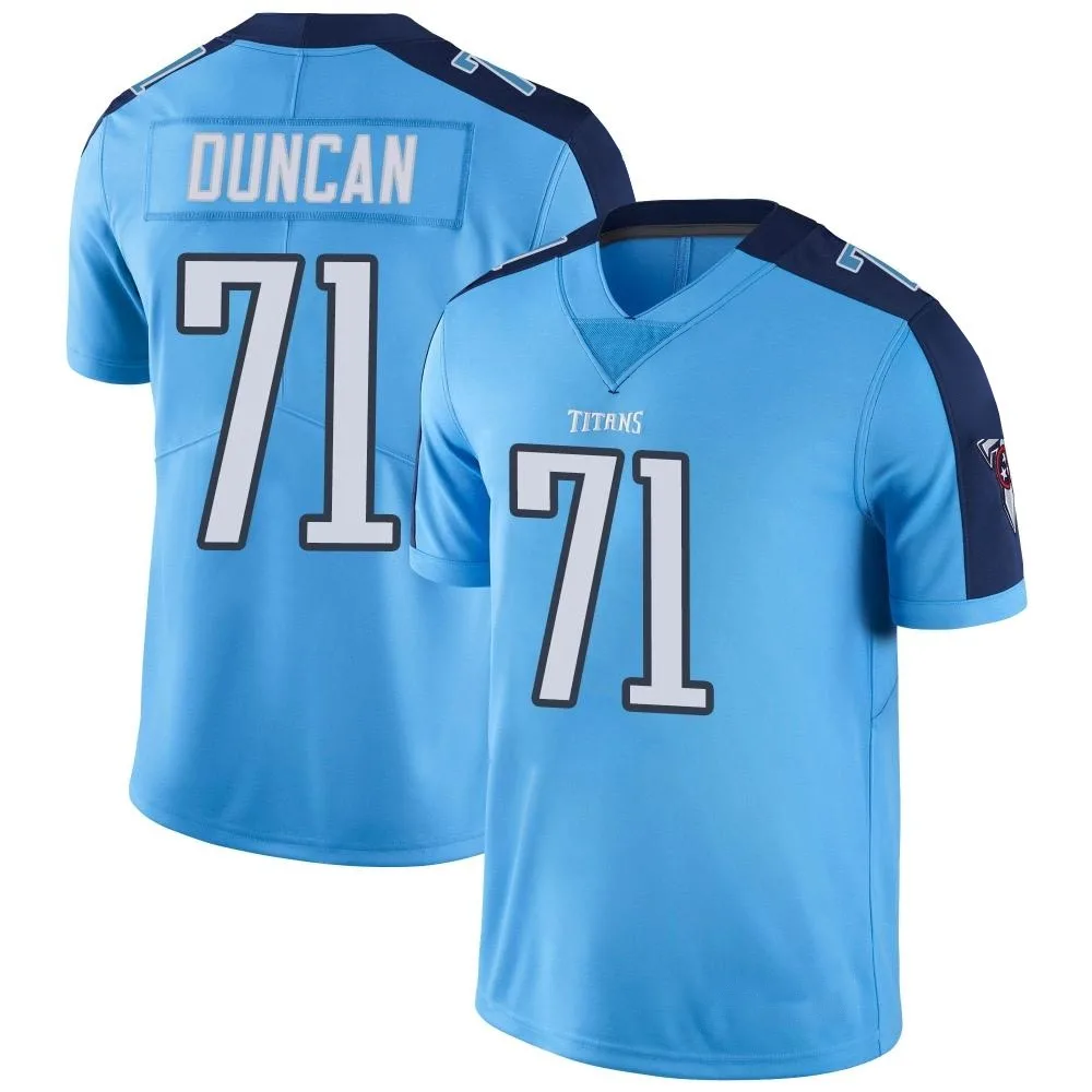 Men's Tennessee Titans Jaelyn Duncan Nike Color Rush Limited Light Blue Jersey Men's Tennessee Titans Jaelyn Duncan Nike Color Rush Limited Light Blue Jersey