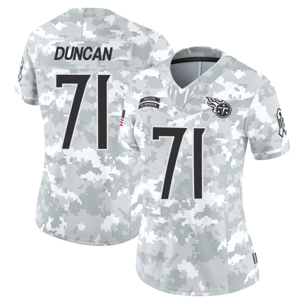 Women's Tennessee Titans Jaelyn Duncan Nike 2024 Salute to Service Limited Arctic Camo Jersey Women's Tennessee Titans Jaelyn Duncan Nike 2024 Salute to Service Limited Arctic Camo Jersey