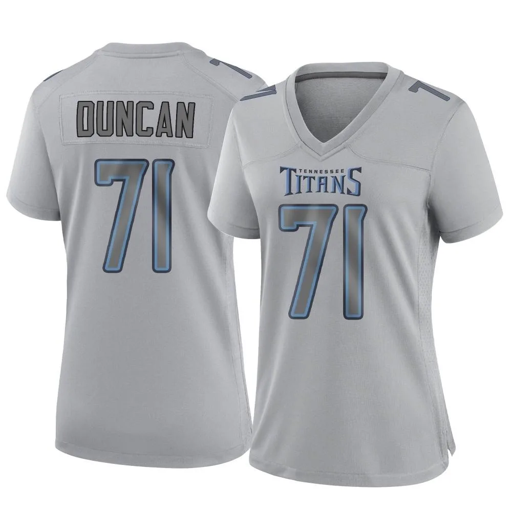 Women's Tennessee Titans Jaelyn Duncan Nike Atmosphere Fashion Game Gray Jersey Women's Tennessee Titans Jaelyn Duncan Nike Atmosphere Fashion Game Gray Jersey