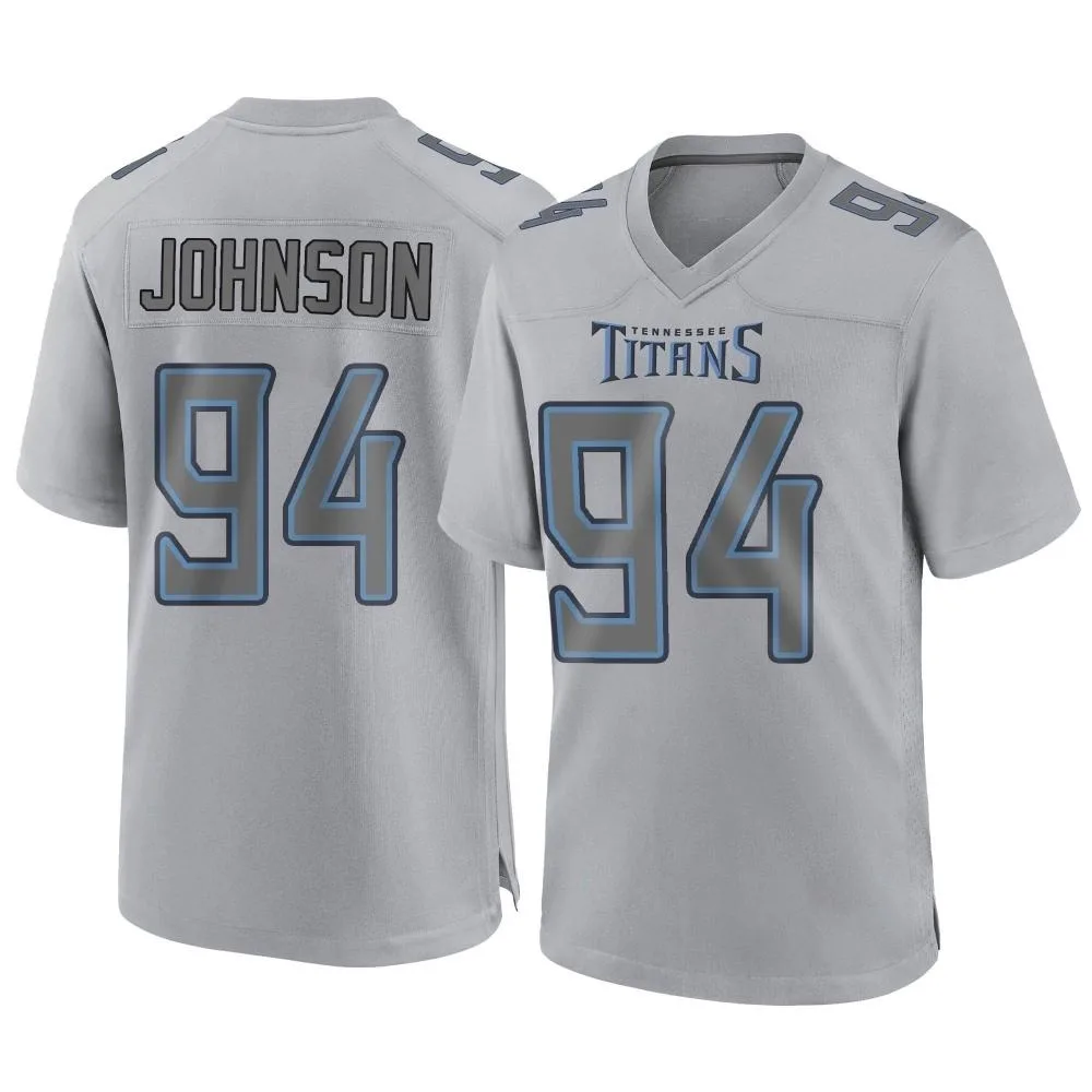 Men's Tennessee Titans Jaleel Johnson Nike Atmosphere Fashion Game Gray Jersey Men's Tennessee Titans Jaleel Johnson Nike Atmosphere Fashion Game Gray Jersey
