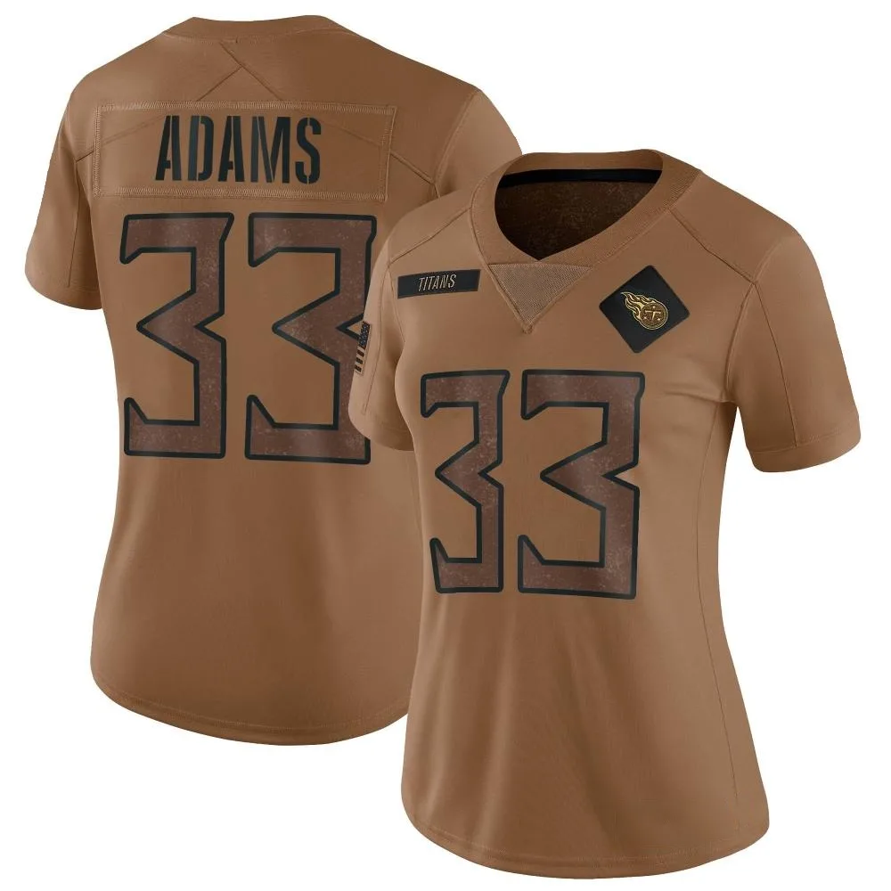 Women's Tennessee Titans Jamal Adams Nike 2023 Salute To Service Limited Brown Jersey Women's Tennessee Titans Jamal Adams Nike 2023 Salute To Service Limited Brown Jersey