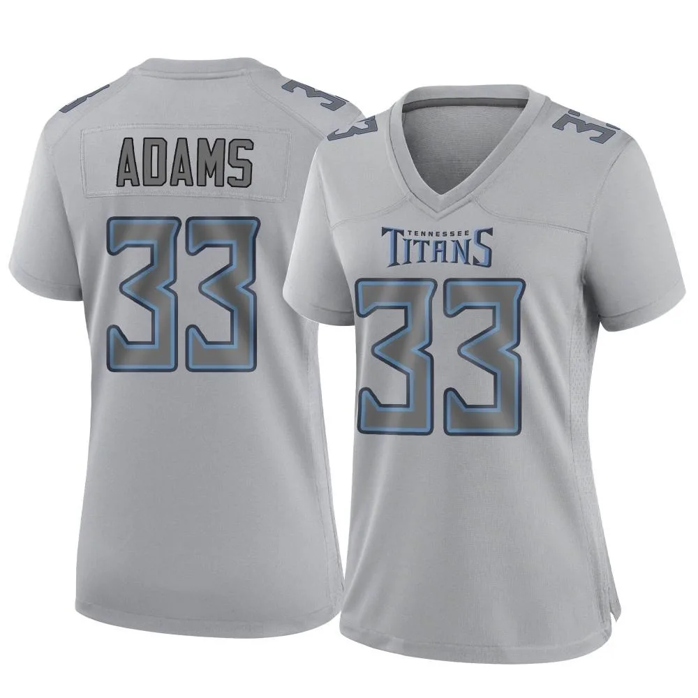 Women's Tennessee Titans Jamal Adams Nike Atmosphere Fashion Game Gray Jersey Women's Tennessee Titans Jamal Adams Nike Atmosphere Fashion Game Gray Jersey