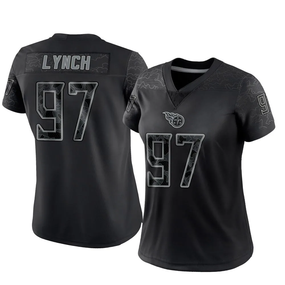 Women's Tennessee Titans James Lynch Nike Reflective Limited Black Jersey Women's Tennessee Titans James Lynch Nike Reflective Limited Black Jersey