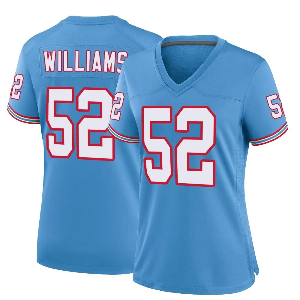 Women's Tennessee Titans James Williams Nike Oilers Throwback Alternate Game Light Blue Jersey Women's Tennessee Titans James Williams Nike Oilers Throwback Alternate Game Light Blue Jersey