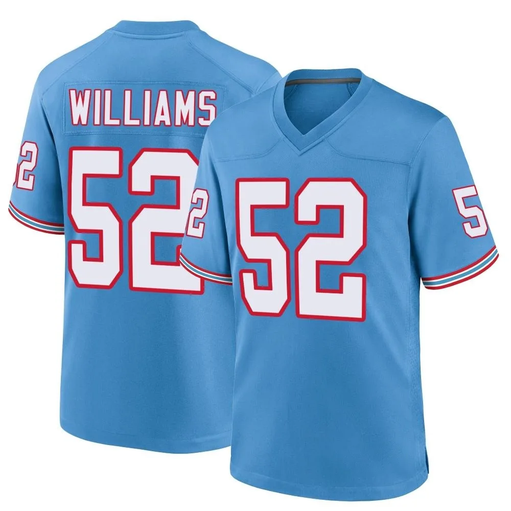 Youth Tennessee Titans James Williams Nike Oilers Throwback Alternate Game Light Blue Jersey Youth Tennessee Titans James Williams Nike Oilers Throwback Alternate Game Light Blue Jersey