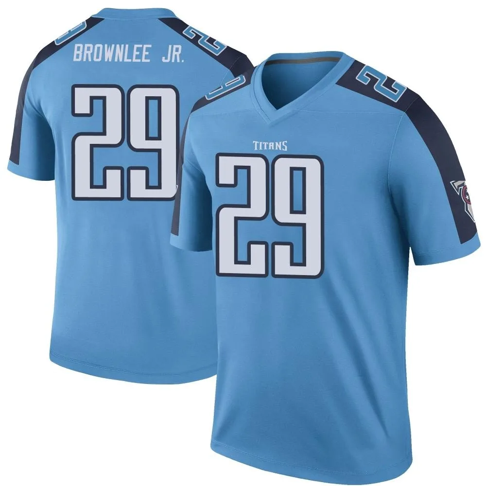 Men's Tennessee Titans Jarvis Brownlee Jr. Nike Color Rush Legend Light Blue Jersey Men's Tennessee Titans Jarvis Brownlee Jr. Nike Color Rush Legend Light Blue Jersey