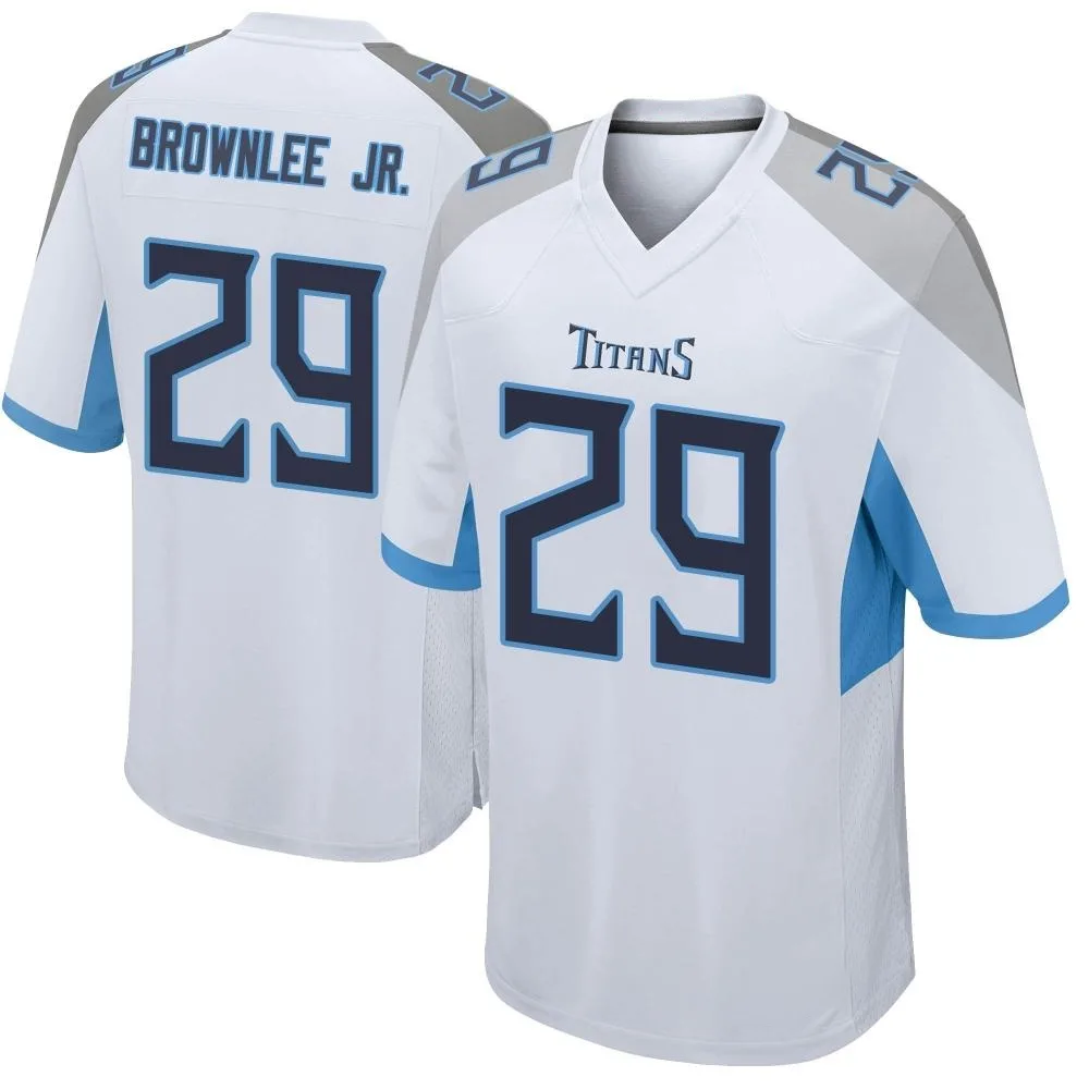 Men's Tennessee Titans Jarvis Brownlee Jr. Nike Game White Jersey Men's Tennessee Titans Jarvis Brownlee Jr. Nike Game White Jersey