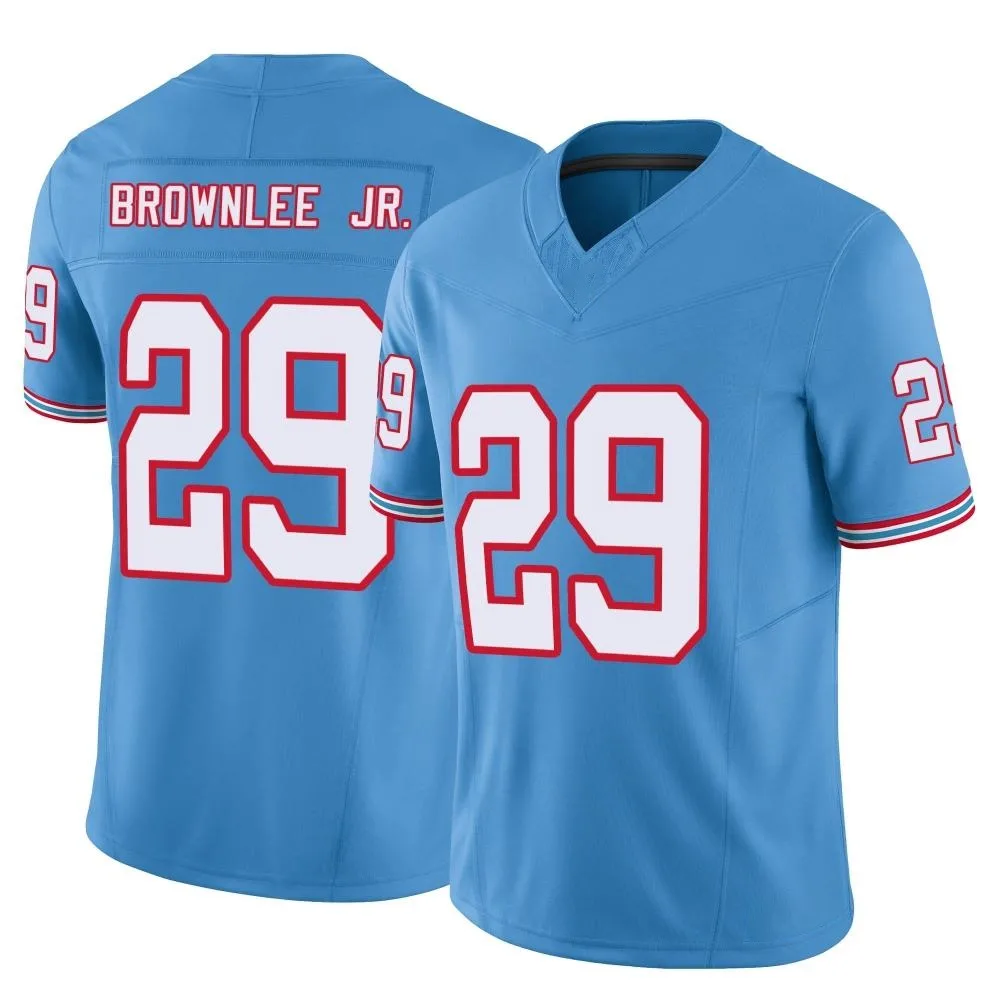 Men's Tennessee Titans Jarvis Brownlee Jr. Nike Vapor F.U.S.E. Limited Light Blue Jersey Men's Tennessee Titans Jarvis Brownlee Jr. Nike Vapor F.U.S.E. Limited Light Blue Jersey