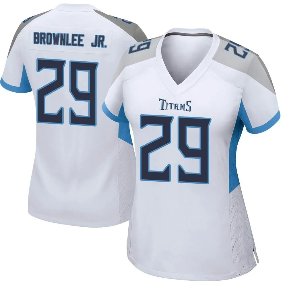 Women's Tennessee Titans Jarvis Brownlee Jr. Nike Game White Jersey Women's Tennessee Titans Jarvis Brownlee Jr. Nike Game White Jersey