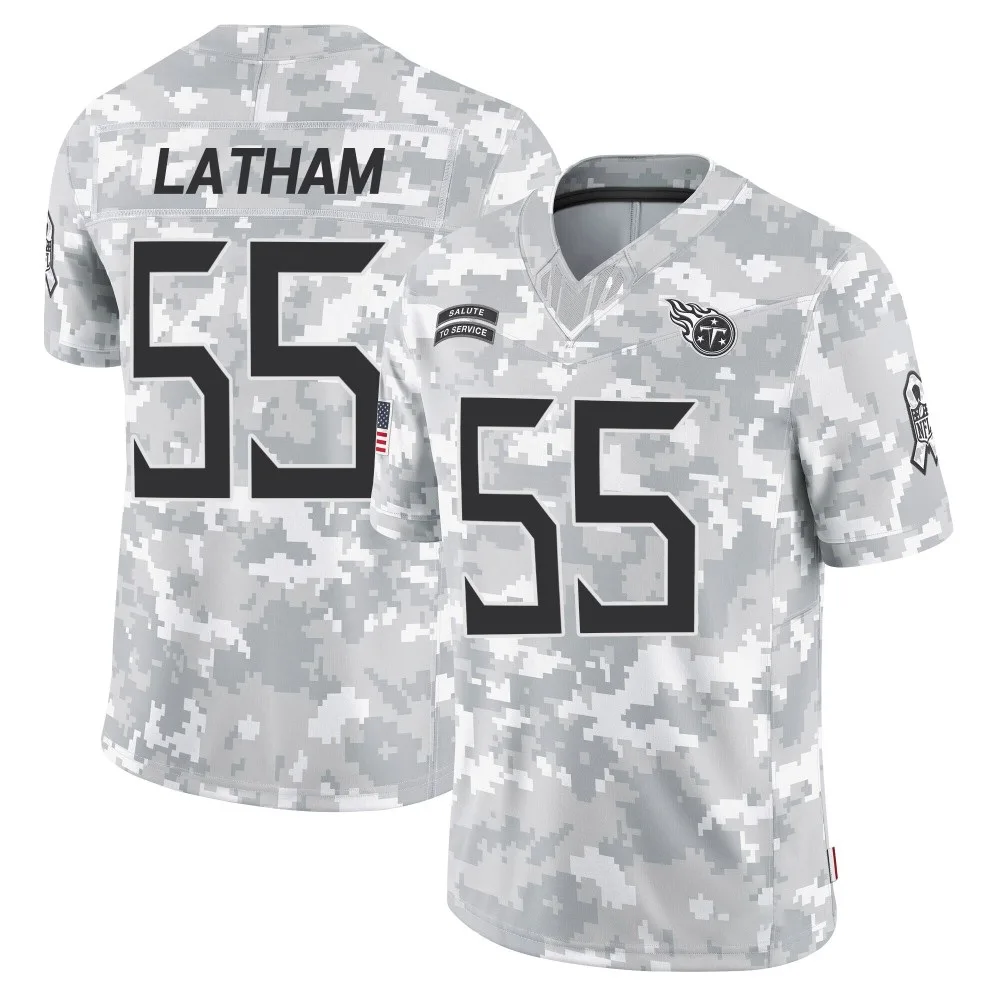 Men's Tennessee Titans Jc Latham Nike 2024 Salute to Service Limited Arctic Camo Jersey Men's Tennessee Titans Jc Latham Nike 2024 Salute to Service Limited Arctic Camo Jersey
