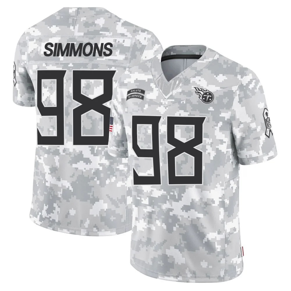 Men's Tennessee Titans Jeffery Simmons Nike 2024 Salute to Service Limited Arctic Camo Jersey Men's Tennessee Titans Jeffery Simmons Nike 2024 Salute to Service Limited Arctic Camo Jersey