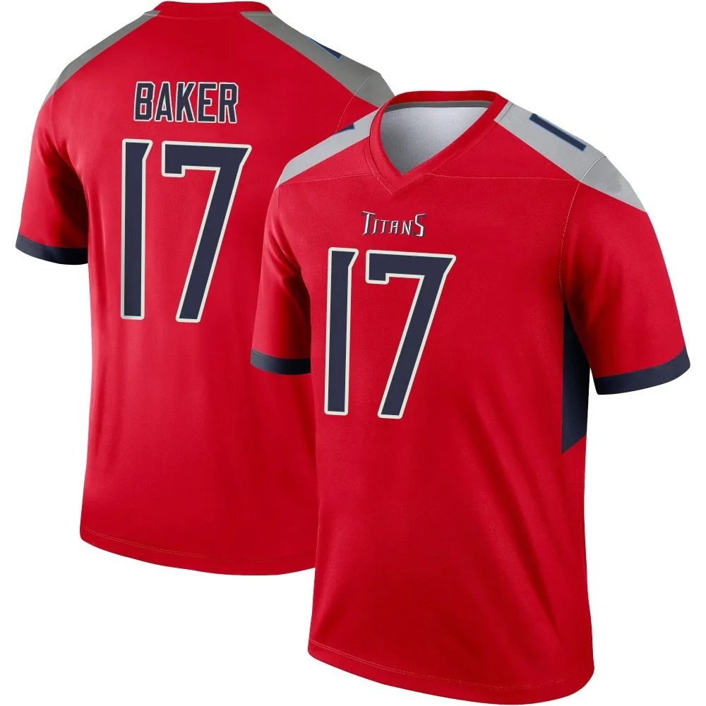 Men's Tennessee Titans Jerome Baker Nike Inverted Legend Red Jersey Men's Tennessee Titans Jerome Baker Nike Inverted Legend Red Jersey