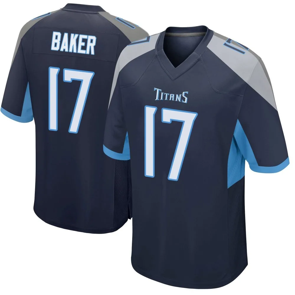 Men's Tennessee Titans Jerome Baker Nike Game Navy Jersey Men's Tennessee Titans Jerome Baker Nike Game Navy Jersey