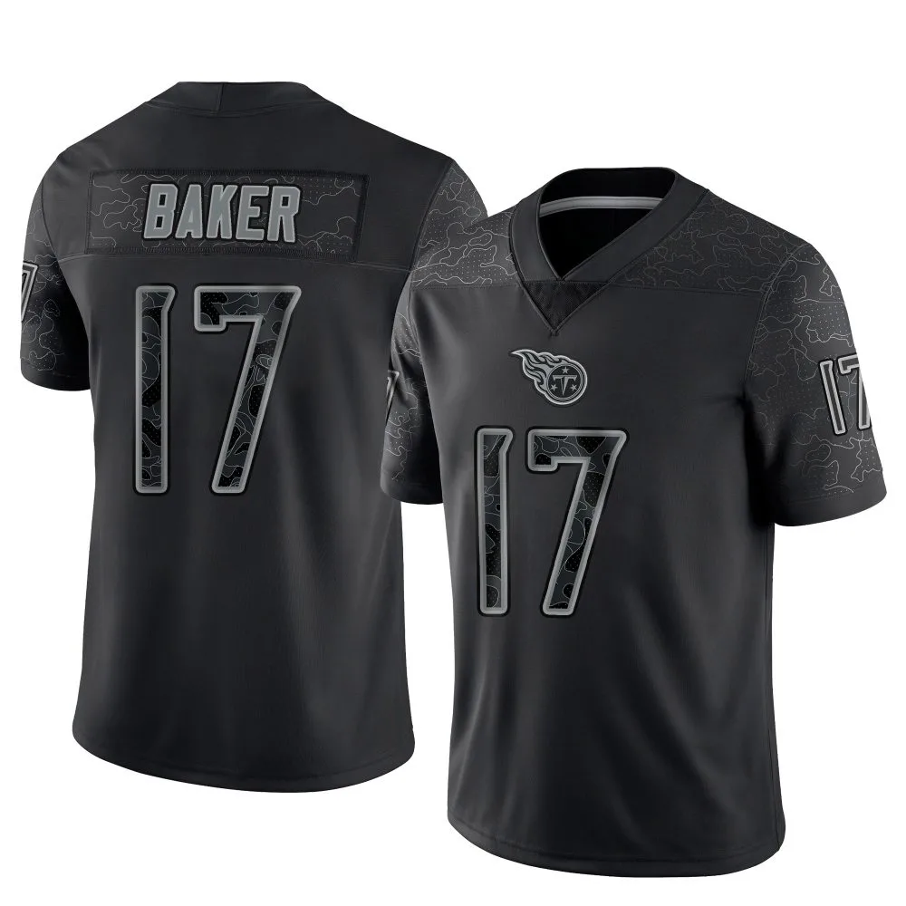 Men's Tennessee Titans Jerome Baker Nike Reflective Limited Black Jersey Men's Tennessee Titans Jerome Baker Nike Reflective Limited Black Jersey