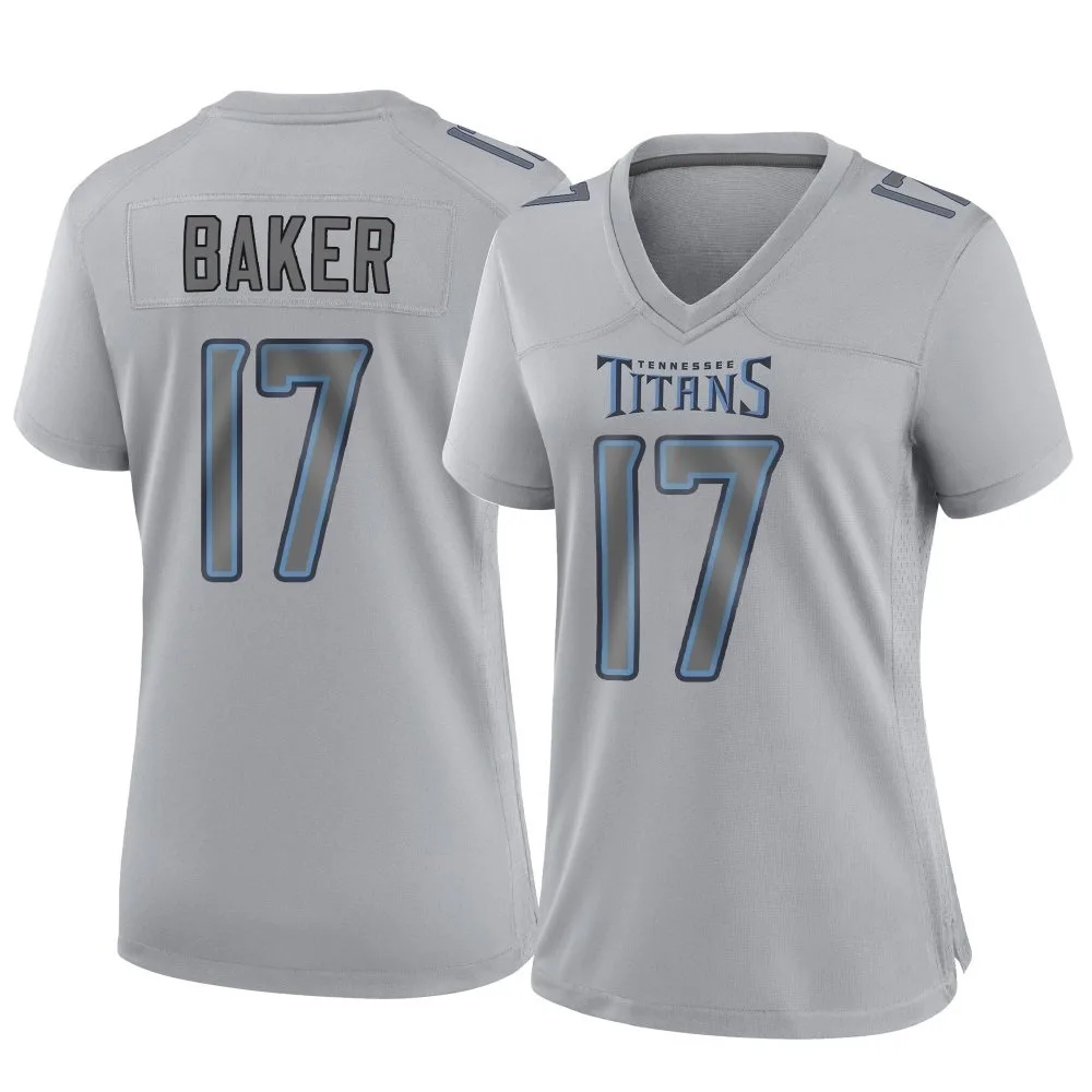 Women's Tennessee Titans Jerome Baker Nike Atmosphere Fashion Game Gray Jersey Women's Tennessee Titans Jerome Baker Nike Atmosphere Fashion Game Gray Jersey
