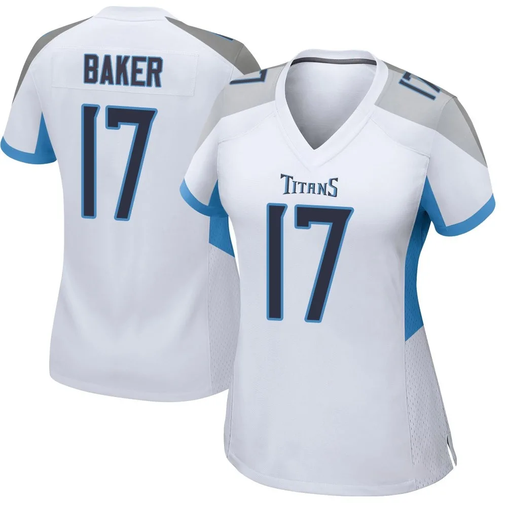 Women's Tennessee Titans Jerome Baker Nike Game White Jersey Women's Tennessee Titans Jerome Baker Nike Game White Jersey