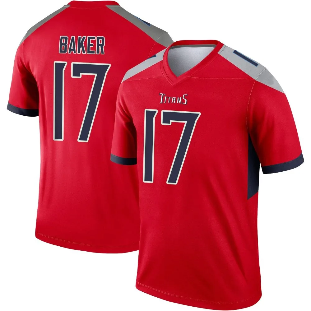 Youth Tennessee Titans Jerome Baker Nike Inverted Legend Red Jersey Youth Tennessee Titans Jerome Baker Nike Inverted Legend Red Jersey