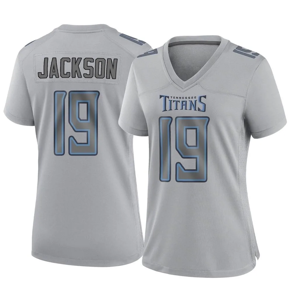 Women's Tennessee Titans Jha'quan Jackson Nike Atmosphere Fashion Game Gray Jersey Women's Tennessee Titans Jha'quan Jackson Nike Atmosphere Fashion Game Gray Jersey