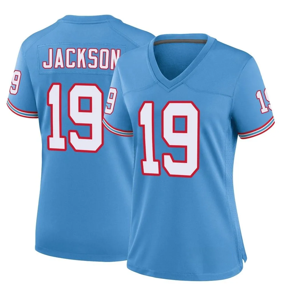 Women's Tennessee Titans Jha'quan Jackson Nike Oilers Throwback Alternate Game Light Blue Jersey Women's Tennessee Titans Jha'quan Jackson Nike Oilers Throwback Alternate Game Light Blue Jersey