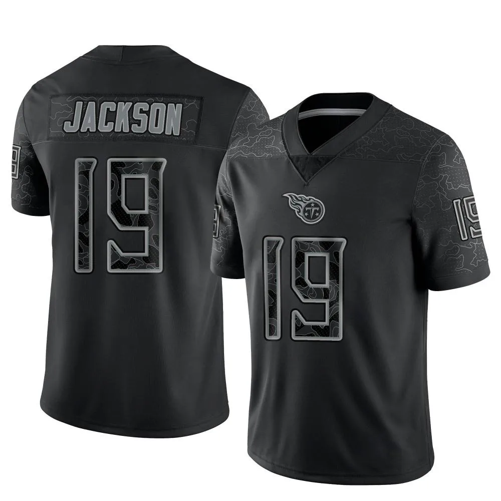 Youth Tennessee Titans Jha'quan Jackson Nike Reflective Limited Black Jersey Youth Tennessee Titans Jha'quan Jackson Nike Reflective Limited Black Jersey