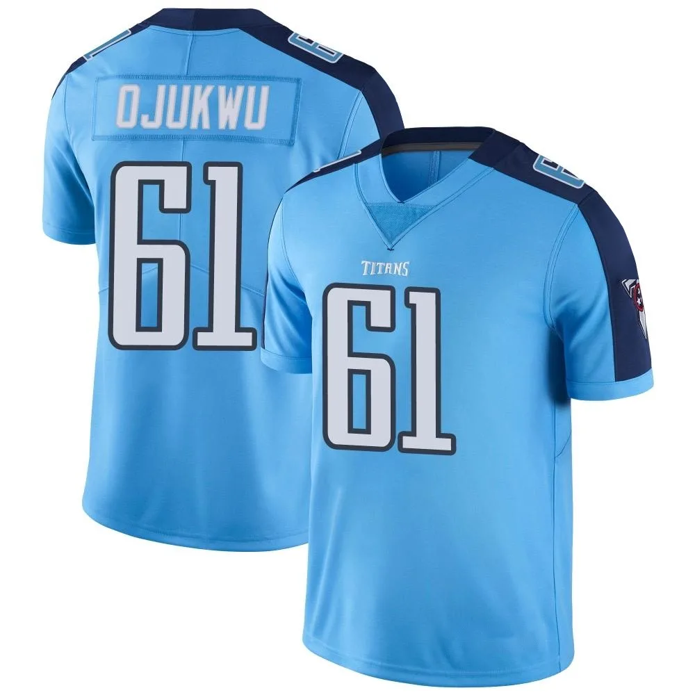 Men's Tennessee Titans John Ojukwu Nike Color Rush Limited Light Blue Jersey Men's Tennessee Titans John Ojukwu Nike Color Rush Limited Light Blue Jersey