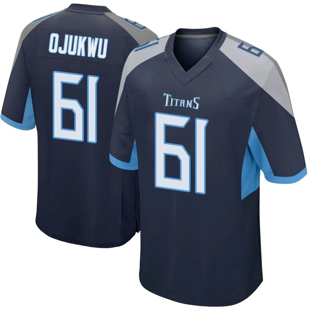Men's Tennessee Titans John Ojukwu Nike Game Navy Jersey Men's Tennessee Titans John Ojukwu Nike Game Navy Jersey