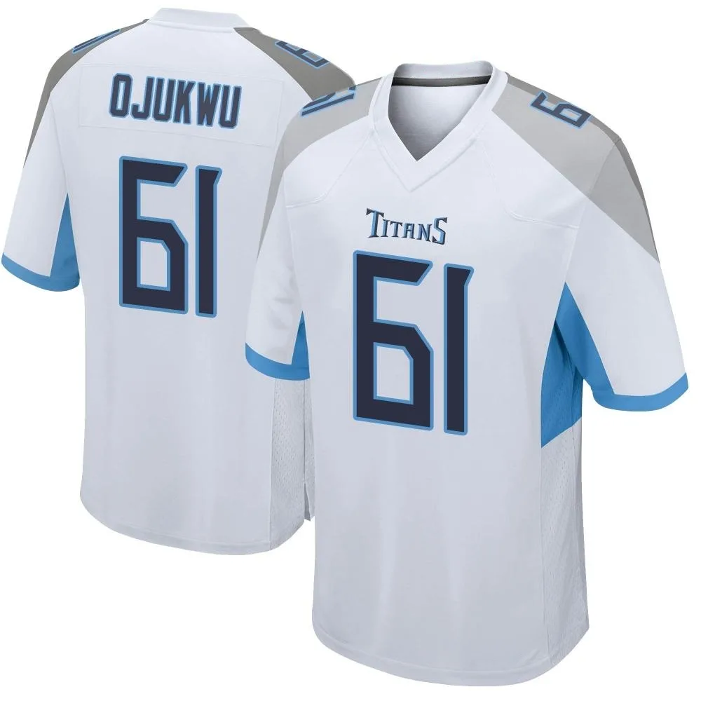 Men's Tennessee Titans John Ojukwu Nike Game White Jersey Men's Tennessee Titans John Ojukwu Nike Game White Jersey