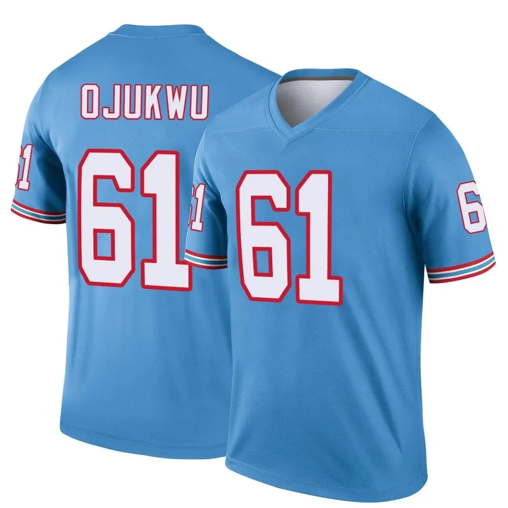 Men's Tennessee Titans John Ojukwu Nike Oilers Throwback Legend Light Blue Jersey Men's Tennessee Titans John Ojukwu Nike Oilers Throwback Legend Light Blue Jersey