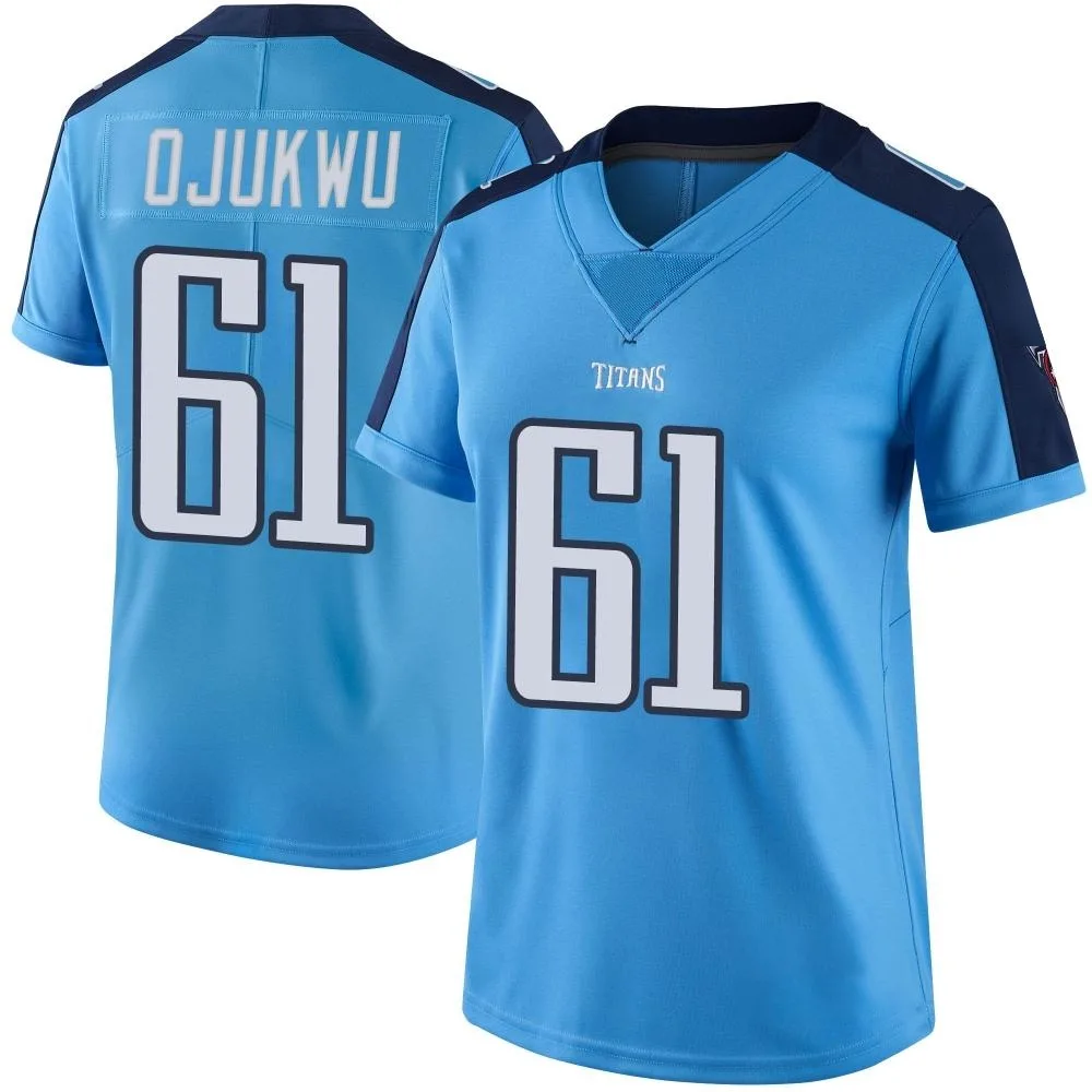 Women's Tennessee Titans John Ojukwu Nike Color Rush Limited Light Blue Jersey Women's Tennessee Titans John Ojukwu Nike Color Rush Limited Light Blue Jersey