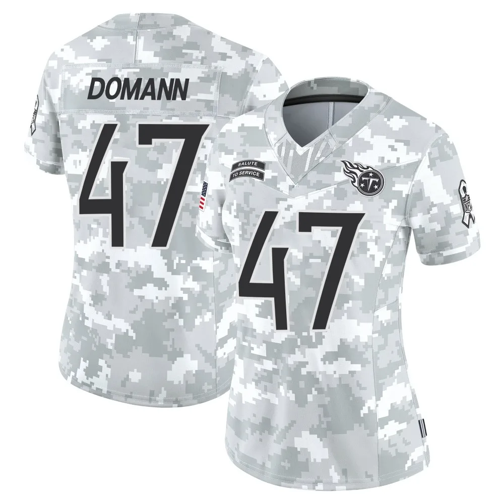 Women's Tennessee Titans Jojo Domann Nike 2024 Salute to Service Limited Arctic Camo Jersey Women's Tennessee Titans Jojo Domann Nike 2024 Salute to Service Limited Arctic Camo Jersey