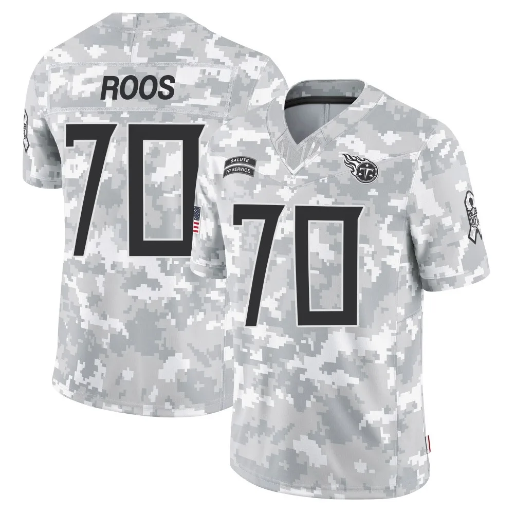 Men's Tennessee Titans Jordan Roos Nike 2024 Salute to Service Limited Arctic Camo Jersey Men's Tennessee Titans Jordan Roos Nike 2024 Salute to Service Limited Arctic Camo Jersey