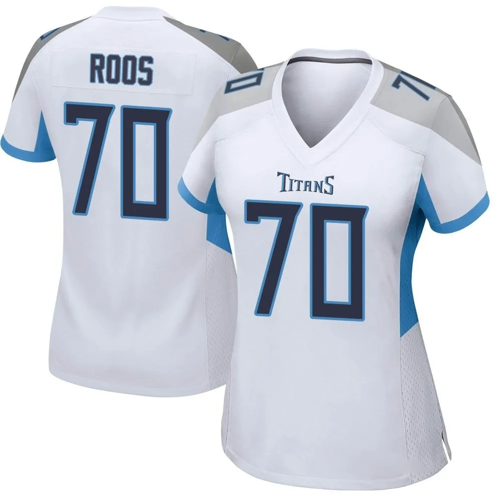 Women's Tennessee Titans Jordan Roos Nike Game White Jersey Women's Tennessee Titans Jordan Roos Nike Game White Jersey