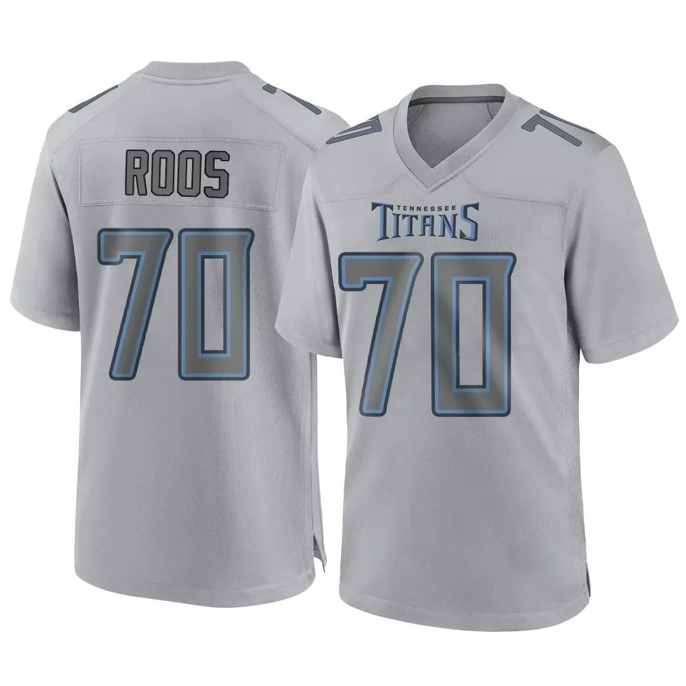 Youth Tennessee Titans Jordan Roos Nike Atmosphere Fashion Game Gray Jersey Youth Tennessee Titans Jordan Roos Nike Atmosphere Fashion Game Gray Jersey