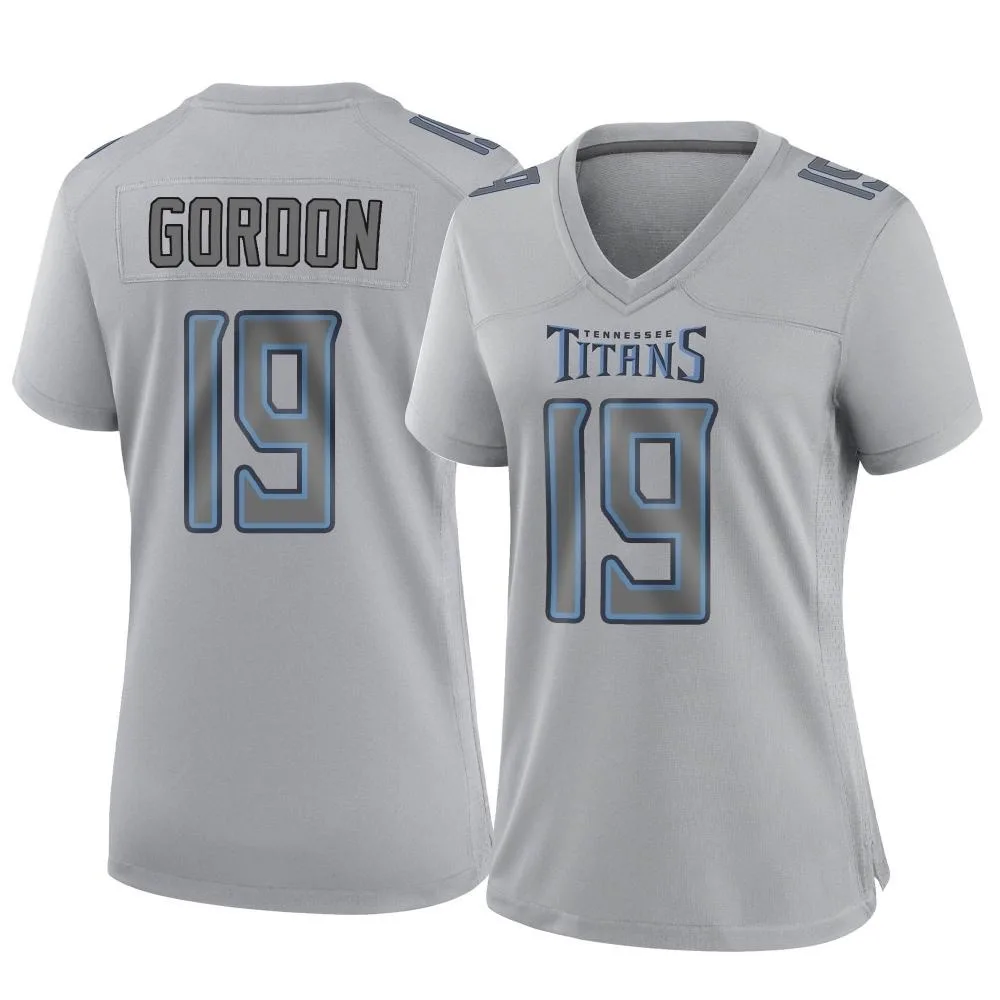 Women's Tennessee Titans Josh Gordon Nike Atmosphere Fashion Game Gray Jersey Women's Tennessee Titans Josh Gordon Nike Atmosphere Fashion Game Gray Jersey
