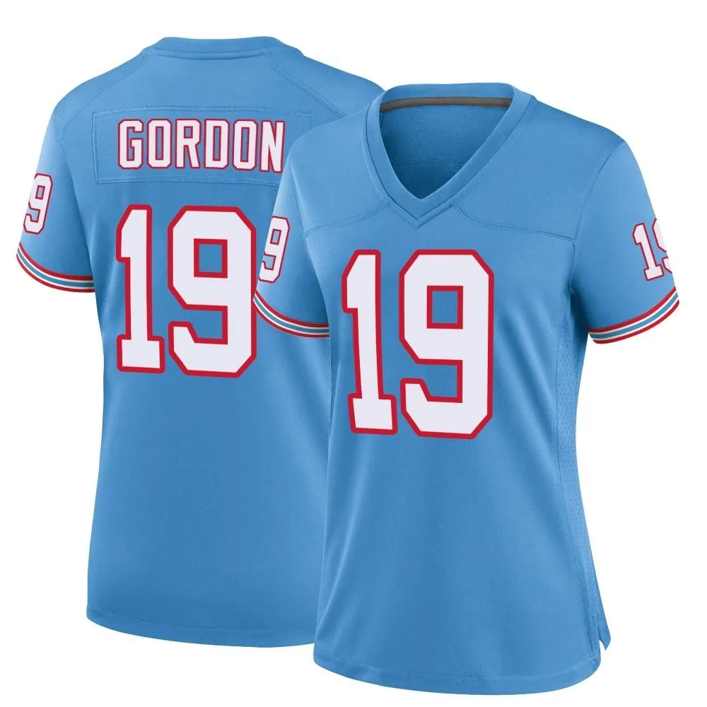 Women's Tennessee Titans Josh Gordon Nike Oilers Throwback Alternate Game Light Blue Jersey Women's Tennessee Titans Josh Gordon Nike Oilers Throwback Alternate Game Light Blue Jersey