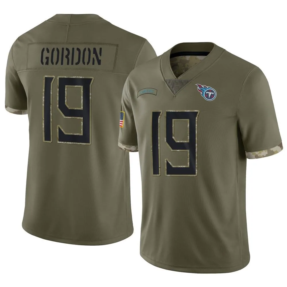 Youth Tennessee Titans Josh Gordon Nike 2022 Salute To Service Limited Olive Jersey Youth Tennessee Titans Josh Gordon Nike 2022 Salute To Service Limited Olive Jersey
