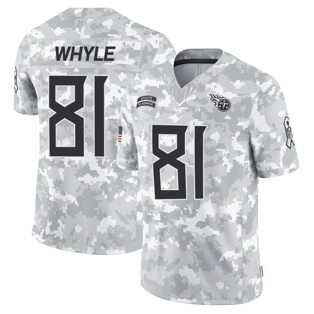 Men's Tennessee Titans Josh Whyle Nike 2024 Salute to Service Limited Arctic Camo Jersey Men's Tennessee Titans Josh Whyle Nike 2024 Salute to Service Limited Arctic Camo Jersey