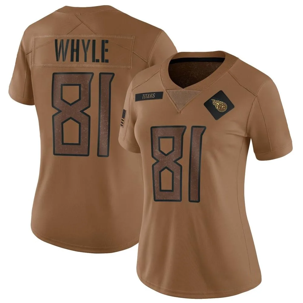 Women's Tennessee Titans Josh Whyle Nike 2023 Salute To Service Limited Brown Jersey Women's Tennessee Titans Josh Whyle Nike 2023 Salute To Service Limited Brown Jersey