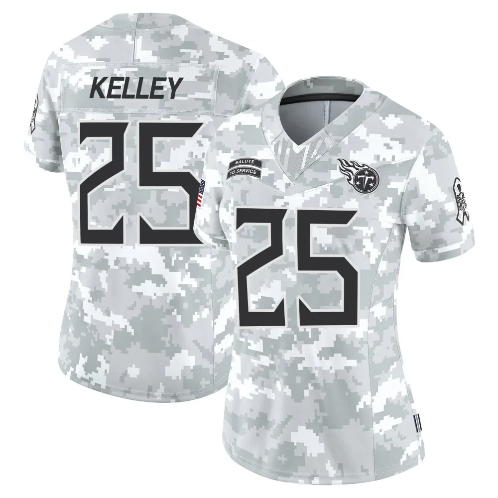 Women's Tennessee Titans Joshua Kelley Nike 2024 Salute to Service Limited Arctic Camo Jersey Women's Tennessee Titans Joshua Kelley Nike 2024 Salute to Service Limited Arctic Camo Jersey
